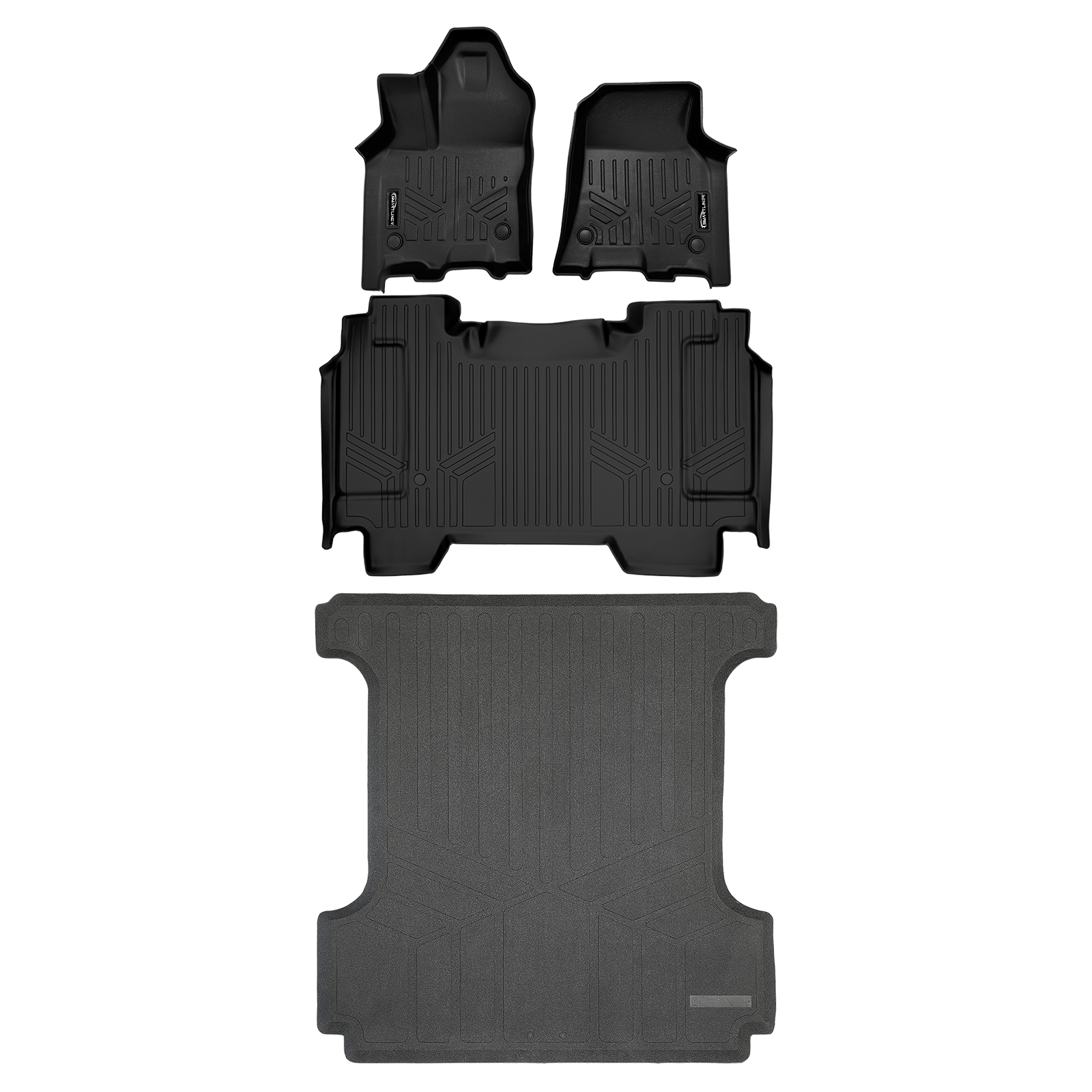 SmartCoverage™ Custom Fit Floor Liners For 2025-2026 Ram 1500 Crew Cab without Rear Underseat Storage Box (Bucket Seats)
