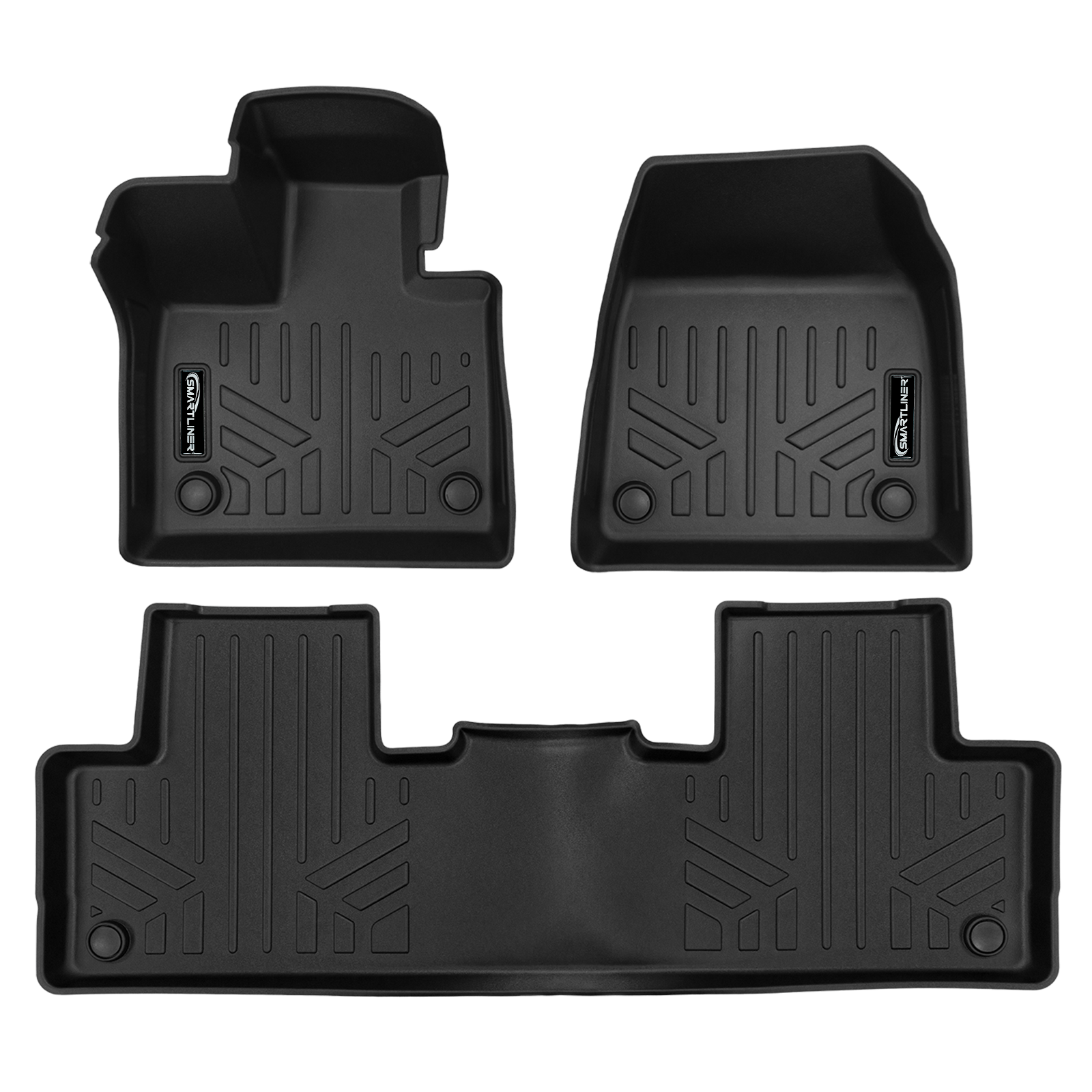 SMARTLINER Custom Fit Black For 2025 Volvo EX90 Electric. Fits 7 Passenger Model