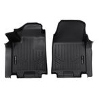 SMARTLINER Custom Fit Floor Mat Liner Set Compatible With 2024 Chevrolet Silverado EV Fits Vinyl floor Bucket Seat models, 3WR (Work Truck Trim)
