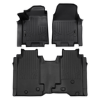 SMARTLINER Custom Fit Floor Mat Liner Set Compatible With 2024 Chevrolet Silverado EV Fits Vinyl floor Bucket Seat models, 3WR (Work Truck Trim)