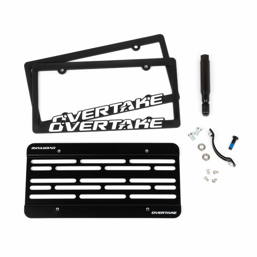 OVERTAKE MaxxAdjust License Plate Relocation Kit - Subaru 2015-2017 WRX, 2015-2017 STI, 2012-2016 Impreza, 2013-2017 Crosstrek