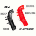 OVERTAKE Silicone Turbo Inlet Hose - Subaru 2008-2014 WRX, 2005-2009 Legacy GT/ 2005-2009 Outback XT, 2009-2013 Forester XT