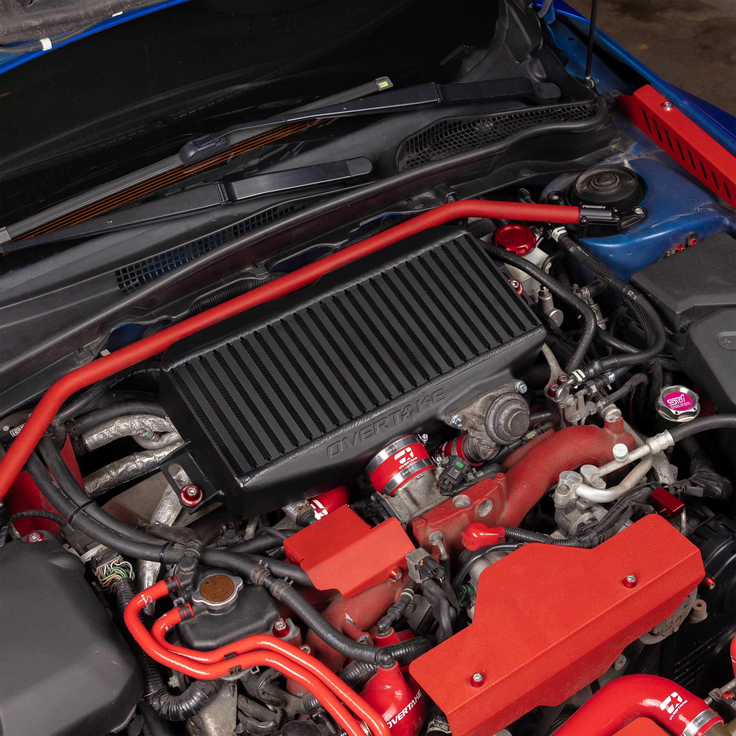 OVERTAKE Top Mount Intercooler - Subaru 2002-2007 WRX, 2004-2021 STI, 2004-2008 Forester XT