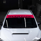 OVERTAKE Windshield Banner - Ships FREE!