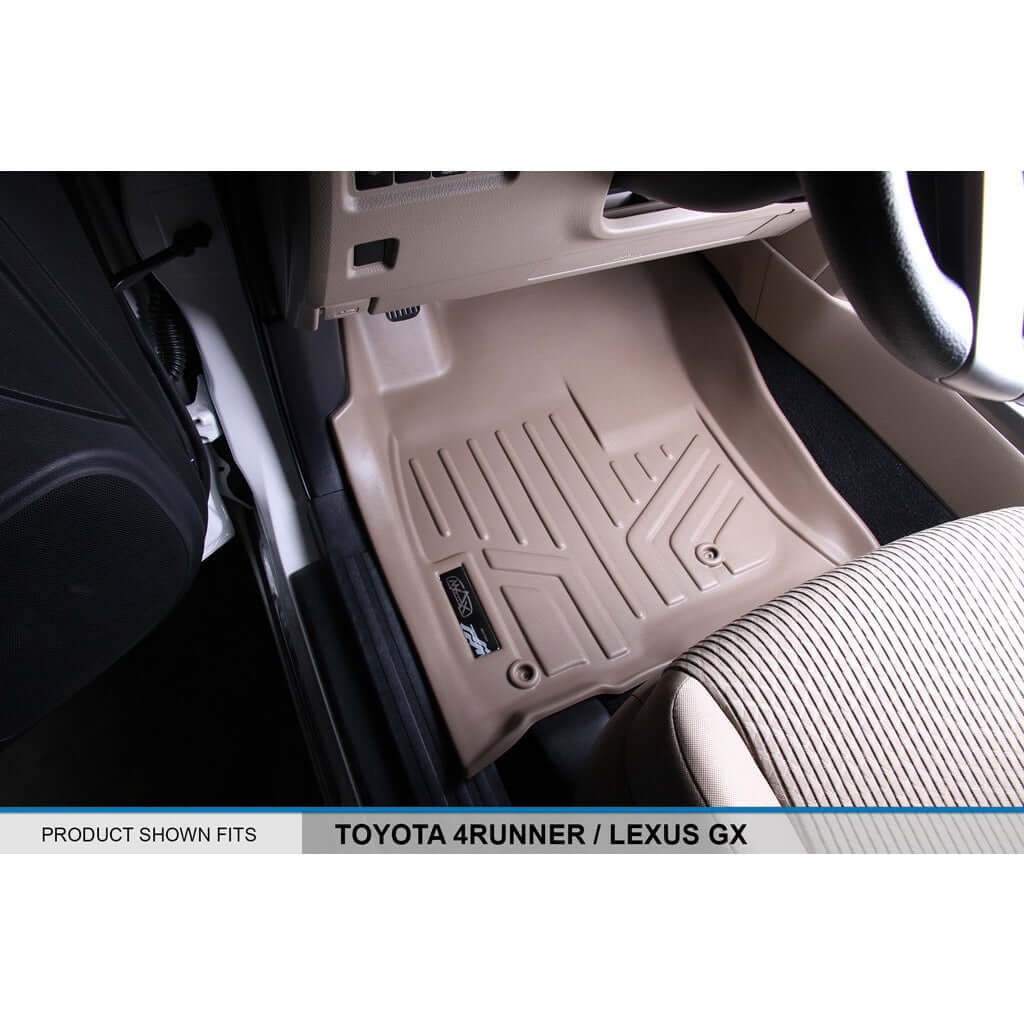 SMARTLINER Custom Fit Floor Liners For 2010-2012 Toyota 4Runner (5 Passenger with Sliding Rear Tray)