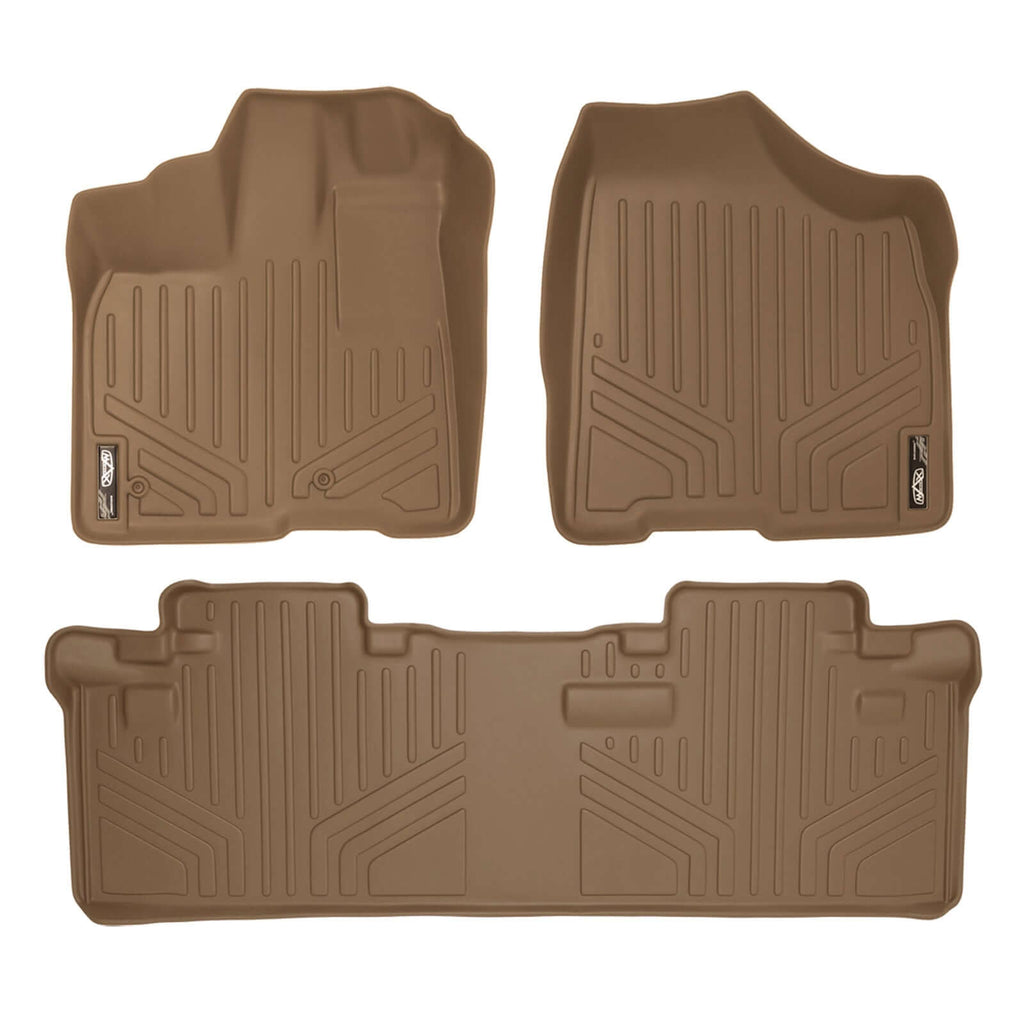SMARTLINER Custom Fit Floor Liners For 2011-2012 Sienna (8 Passenger Model with Power Folding 3rd Row Seats)