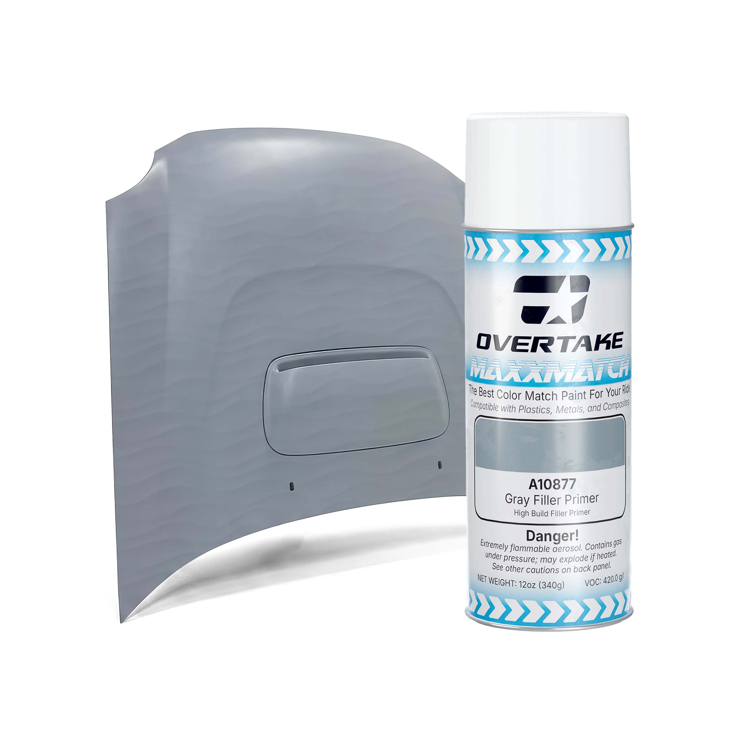 OVERTAKE Filler Primer - 1K Grey 12oz. Can