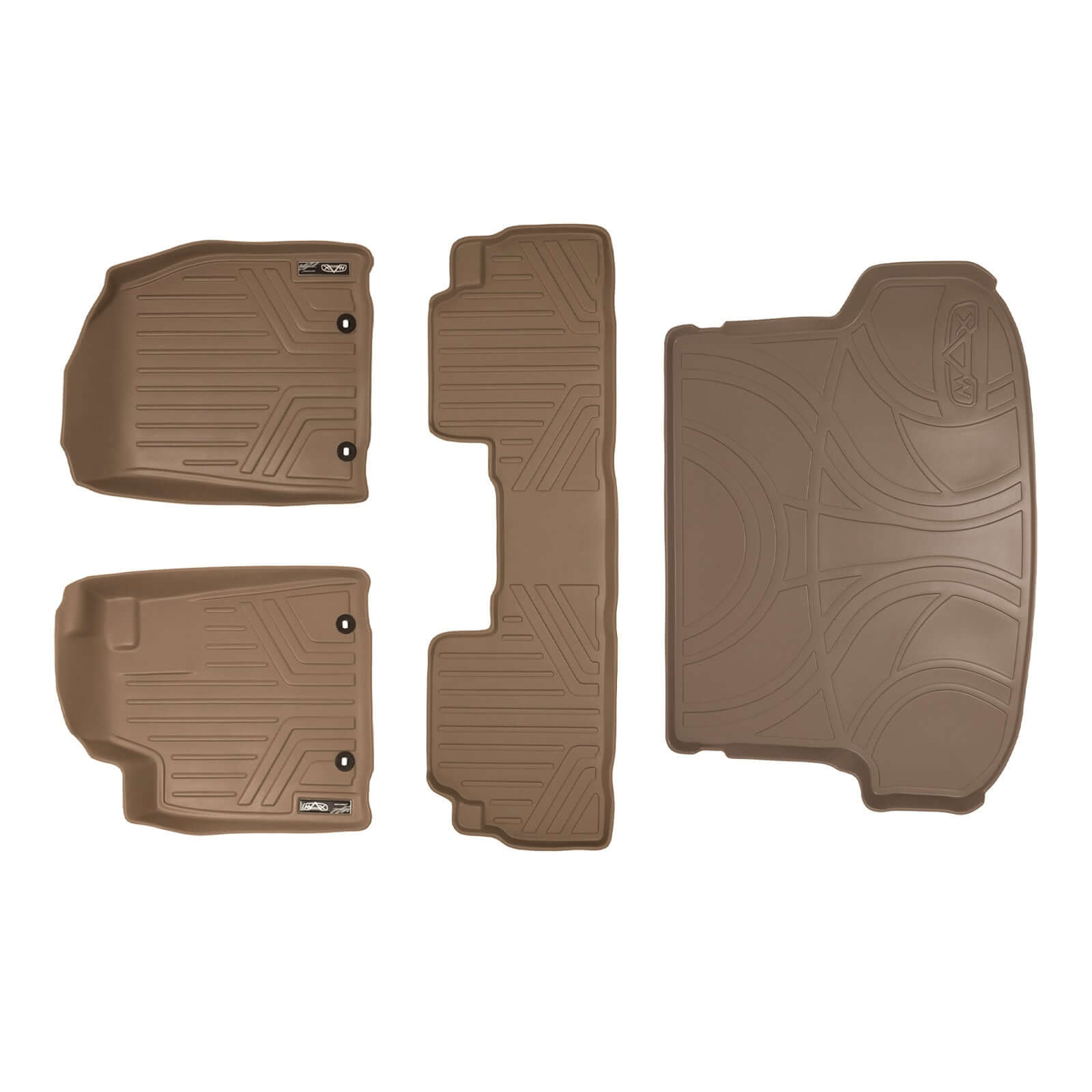 SMARTLINER Custom Fit Floor Liners For 2013-2015 Lexus RX (First Row Twist type Rings)