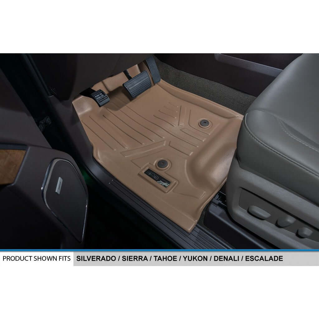 Smart Trim™ Custom Fit Floor Liners For 2015-2020 Chevrolet Tahoe / GMC Yukon With 2nd Row Bucket Seats