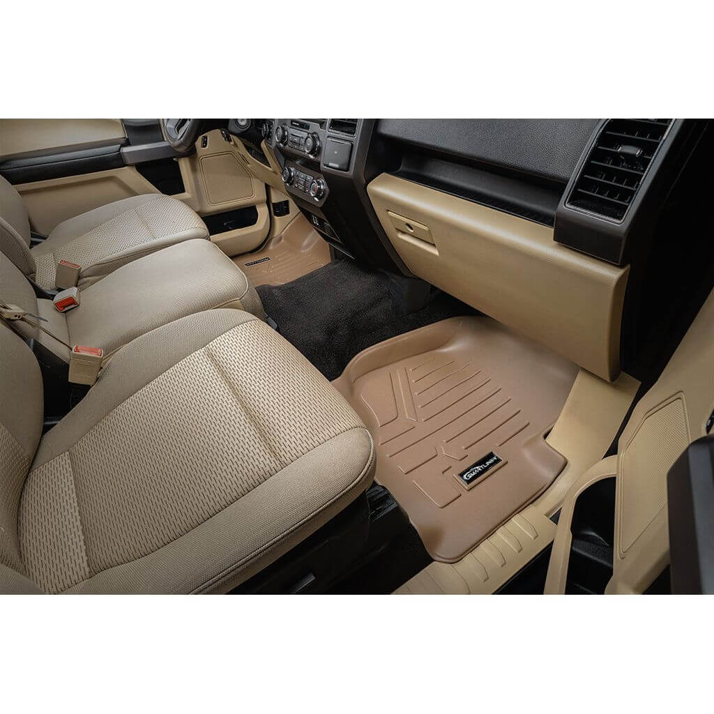 SMARTLINER Custom Fit Floor Liners For 2015-2025 Ford F-150 SuperCab with 1st Row Bench Seat with Vinyl Flooring