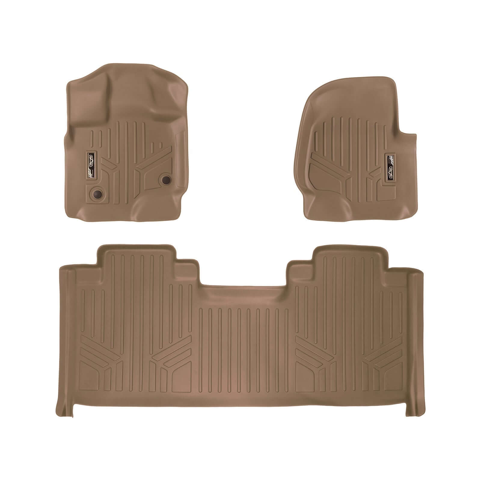 SMARTLINER Custom Fit Floor Liners For 2015-2025 Ford F-150 SuperCab with 1st Row Bucket Seats Vinyl Flooring