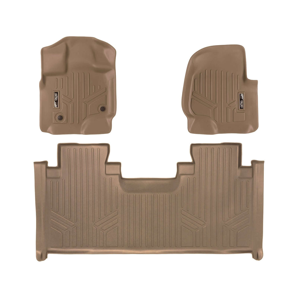 SMARTLINER Custom Fit Floor Liners For 2015-2025 Ford F-150 SuperCab with 1st Row Bench Seat with Vinyl Flooring