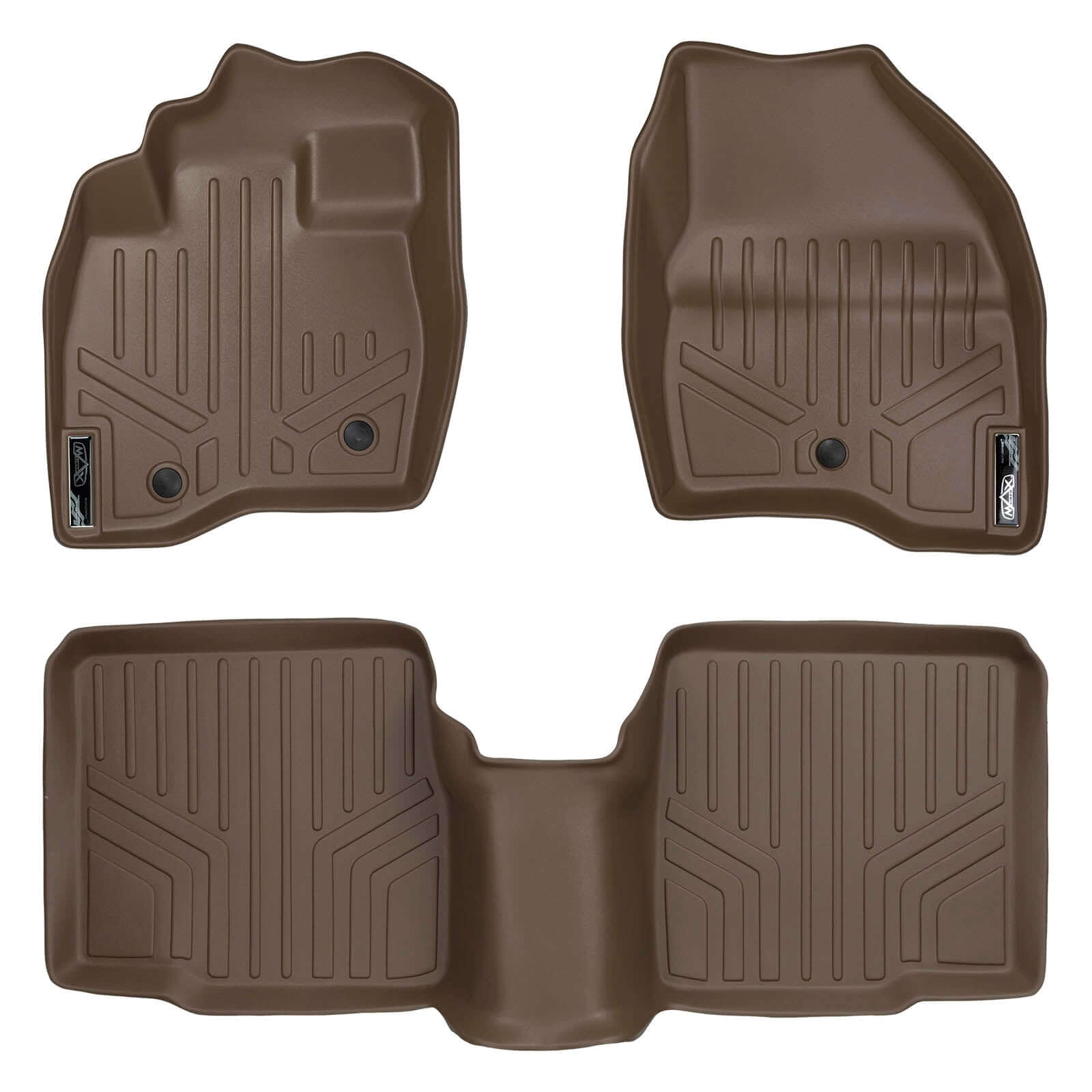 SMARTLINER Custom Fit Floor Liners For 2017-2019 Ford Explorer without 2nd Row Center Console
