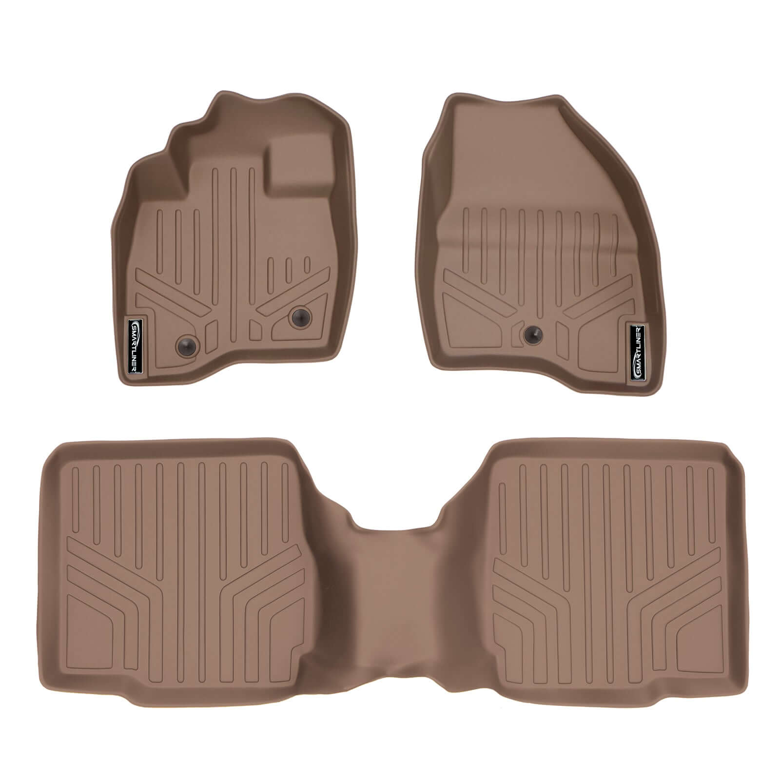 SMARTLINER Custom Fit Floor Liners For 2017-2019 Ford Explorer with 2nd Row Center Console