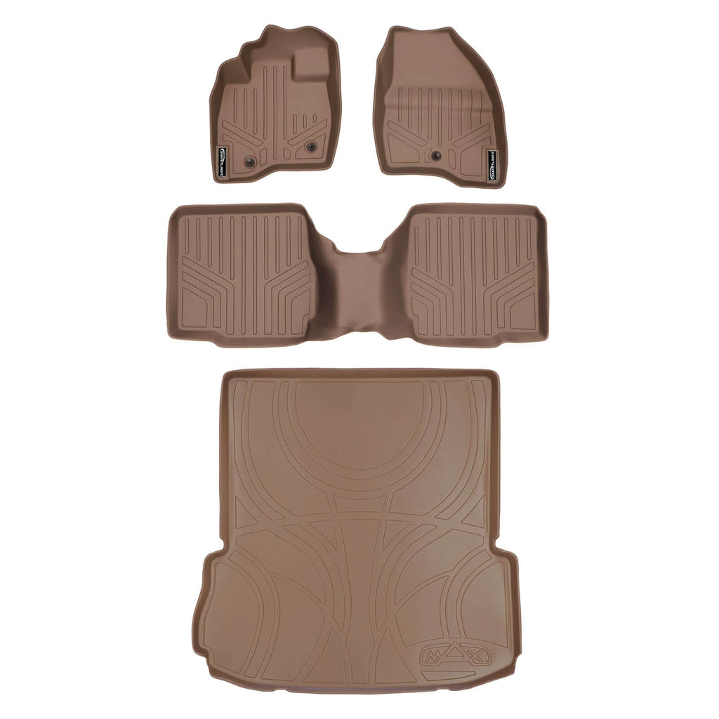 SMARTLINER Custom Fit Floor Liners For 2017-2019 Ford Explorer with 2nd Row Center Console