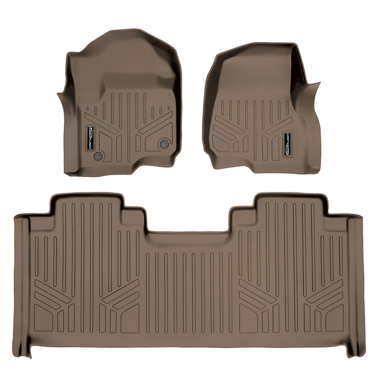 SMARTLINER Custom Fit Floor Liners For 2017-2025 Ford F-250/F-350 SuperCab with 1st Row Bucket Seats