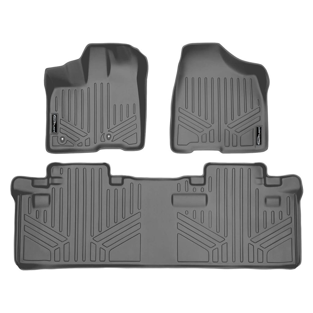 SMARTLINER Custom Fit Floor Liners For 2011-2012 Sienna (8 Passenger Model with Power Folding 3rd Row Seats)