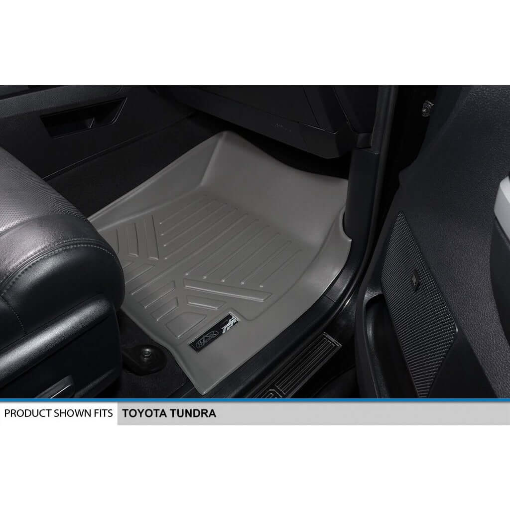 SMARTLINER Custom Fit Floor Liners For 2014-2021 Toyota Tundra Double Cab (with Coverage Under 2nd Row Seat)
