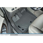 SMARTLINER Custom Fit Floor Liners For 2013-2020 Toyota Sienna (8 Passenger Model)