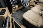 SMARTLINER Custom Fit Floor Liners For 2022-2025 Ford F-150 Lightning 2nd Row Bench seat without under seat fold-flat storage