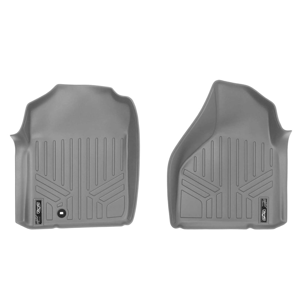 SMARTLINER Custom Fit Floor Liners For 2002-2008 Dodge Ram 1500 Quad Cab / 2003-2009 Ram 2500/3500 Quad Cab Bench seat With OTH Coverage