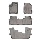 SMARTLINER Custom Fit Floor Liners For 2016-2022 Honda Pilot (8 Passenger Model)