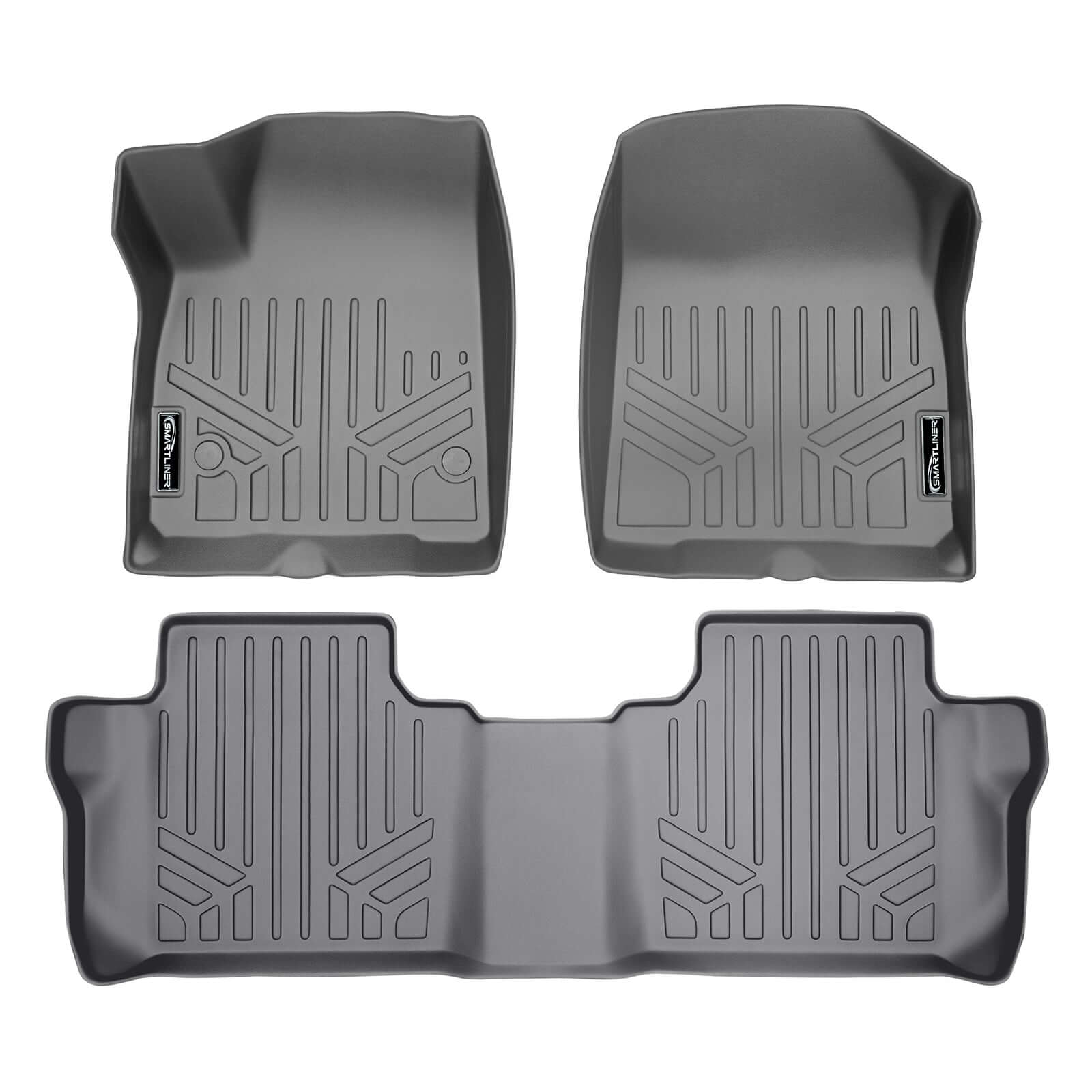 SMARTLINER Custom Fit Floor Liners For 2020-2025 Cadillac XT6 with 2nd Row Bench Seat