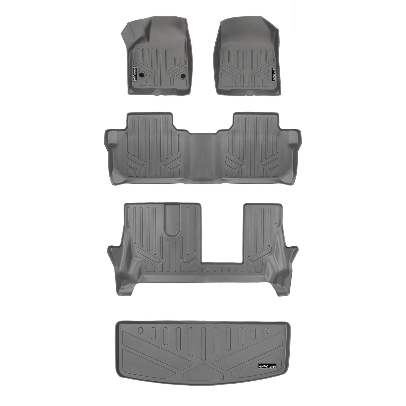 SMARTLINER Custom Fit Floor Liners For 2017-2023 GMC Acadia (7 Passenger)