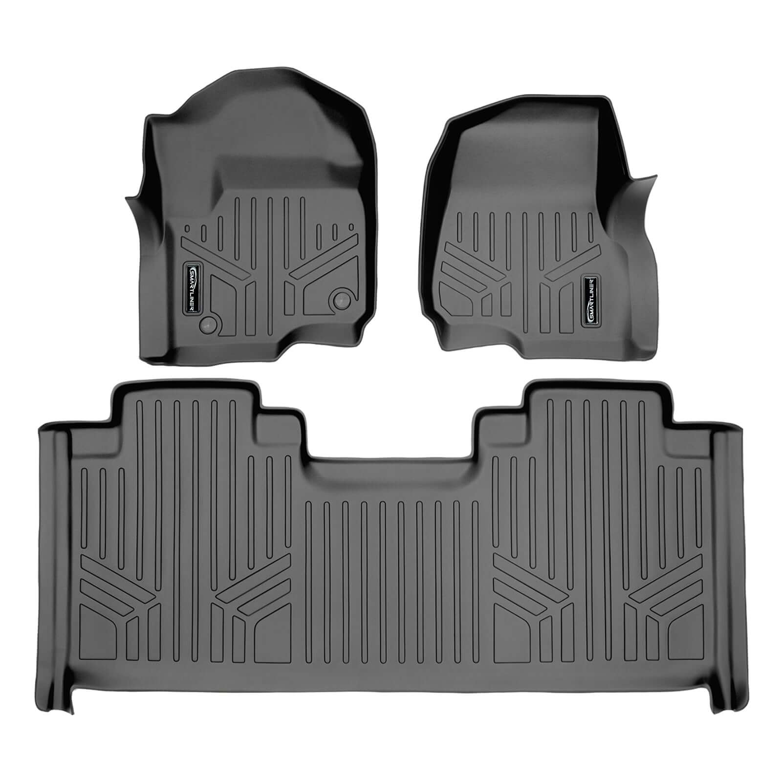 SMARTLINER Custom Fit Floor Liners For 2017-2025 Ford F-250/F-350 SuperCab with 1st Row Bucket Seats