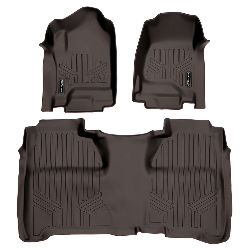 SmartCoverage™ Custom Fit Floor Liners For Crew Cab 2014-2018 Silverado/Sierra 1500 - 2015-2021 2500/3500 HD