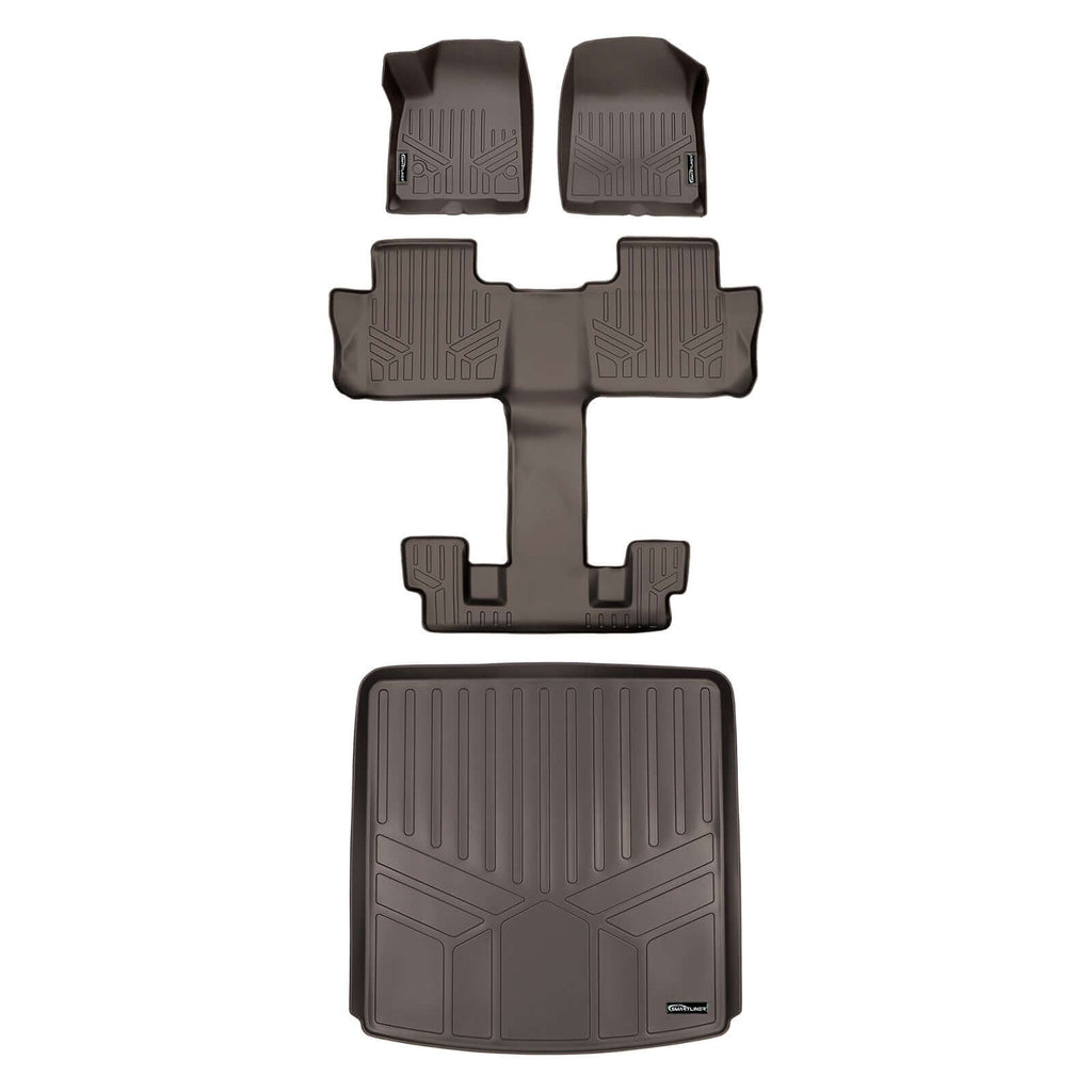 SMARTLINER Custom Fit Floor Liners for 2017-2023 GMC Acadia (6Passenger)