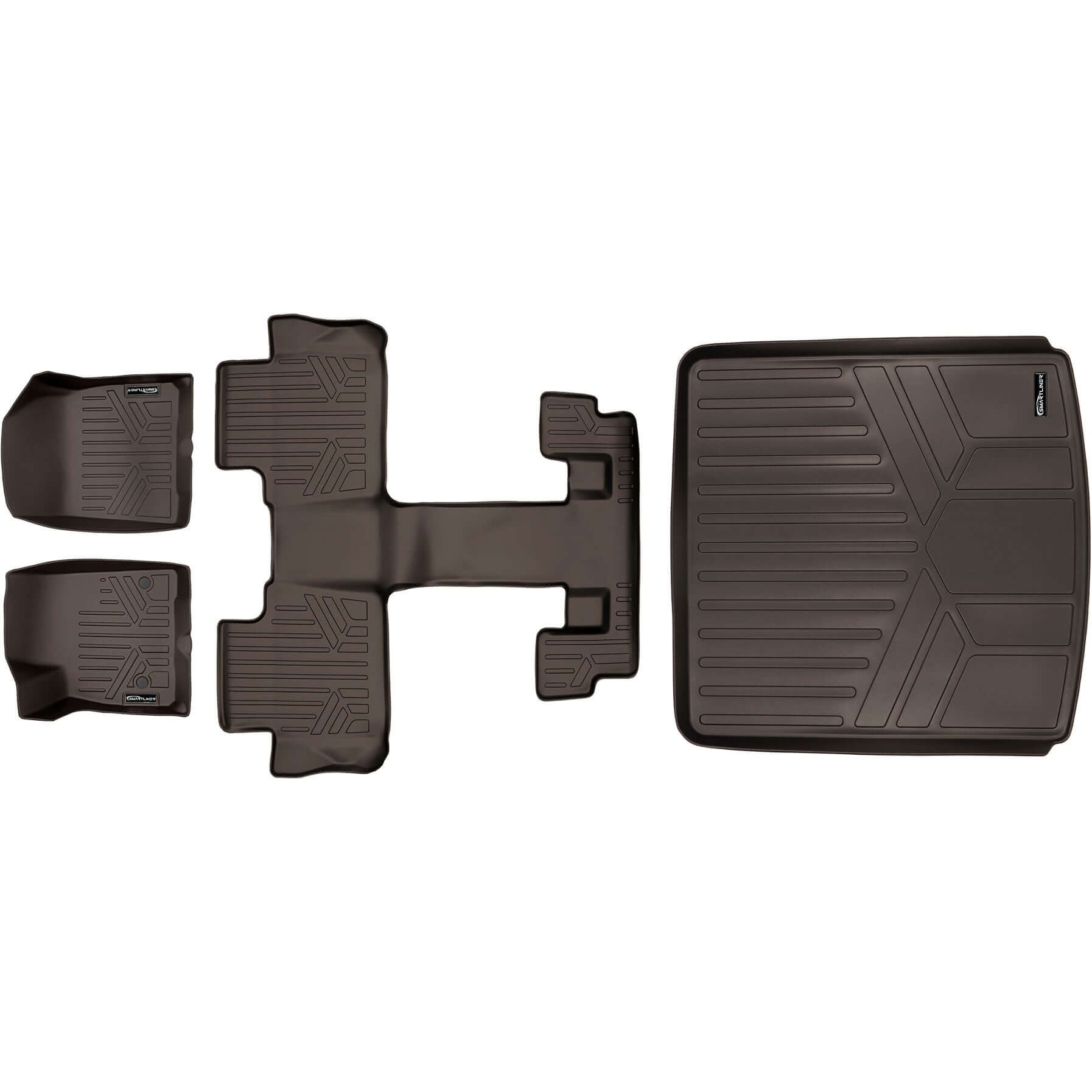 SMARTLINER Custom Fit Floor Liners For 2017-2023 GMC Acadia with 2nd Row Bucket Seats