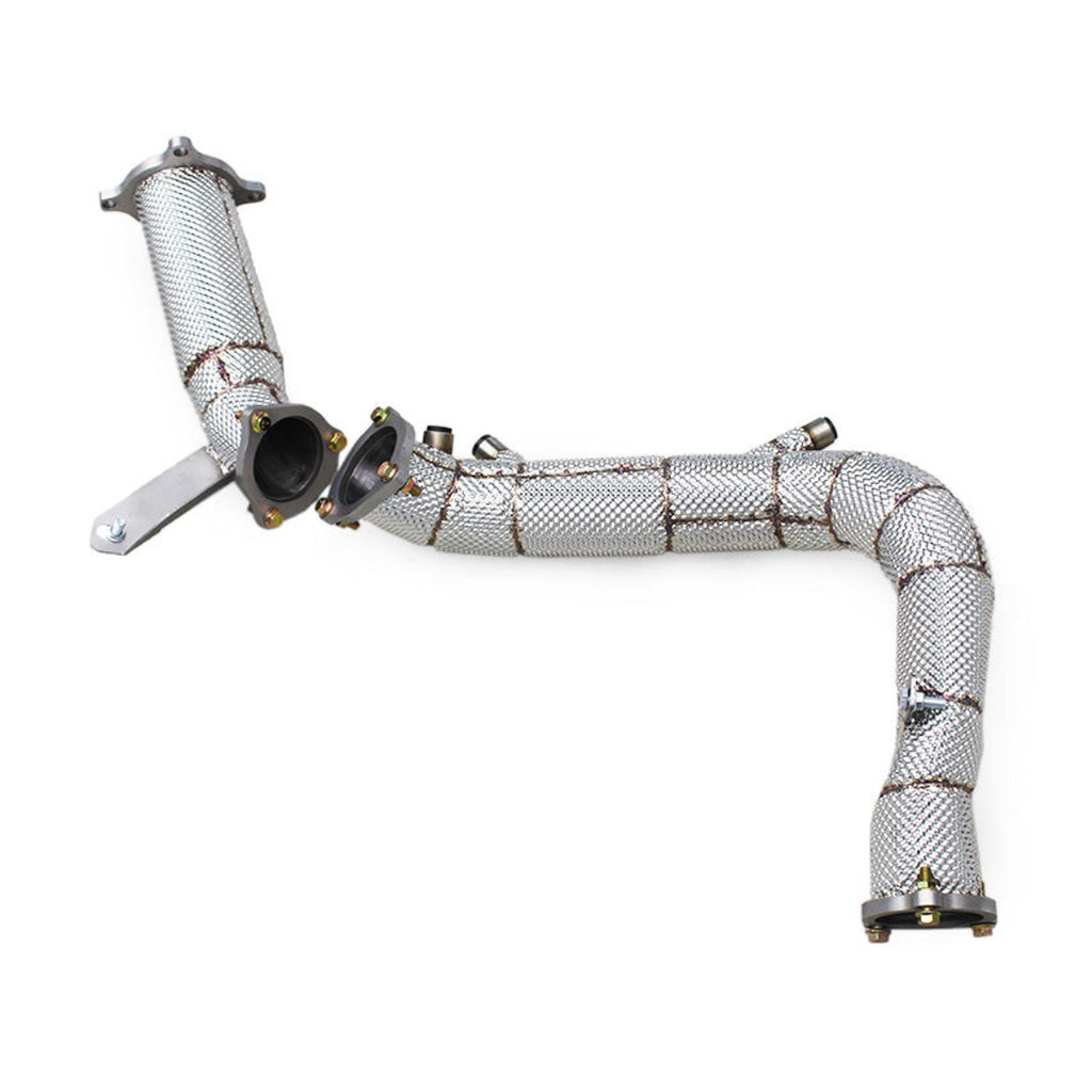 Catless High Flow 304 Stainless Exhaust Downpipe for Audi A5 2.0T - Bull Boost Performance