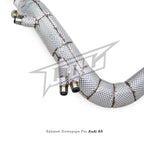 Catless High Flow 304 Stainless Exhaust Downpipe for Audi A5 2.0T - Bull Boost Performance