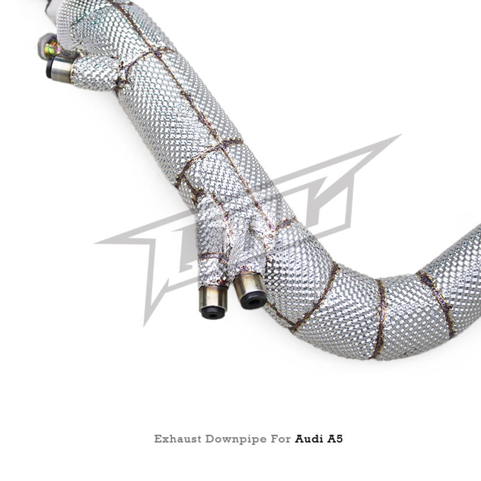 Catless High Flow 304 Stainless Exhaust Downpipe for Audi A5 2.0T - Bull Boost Performance