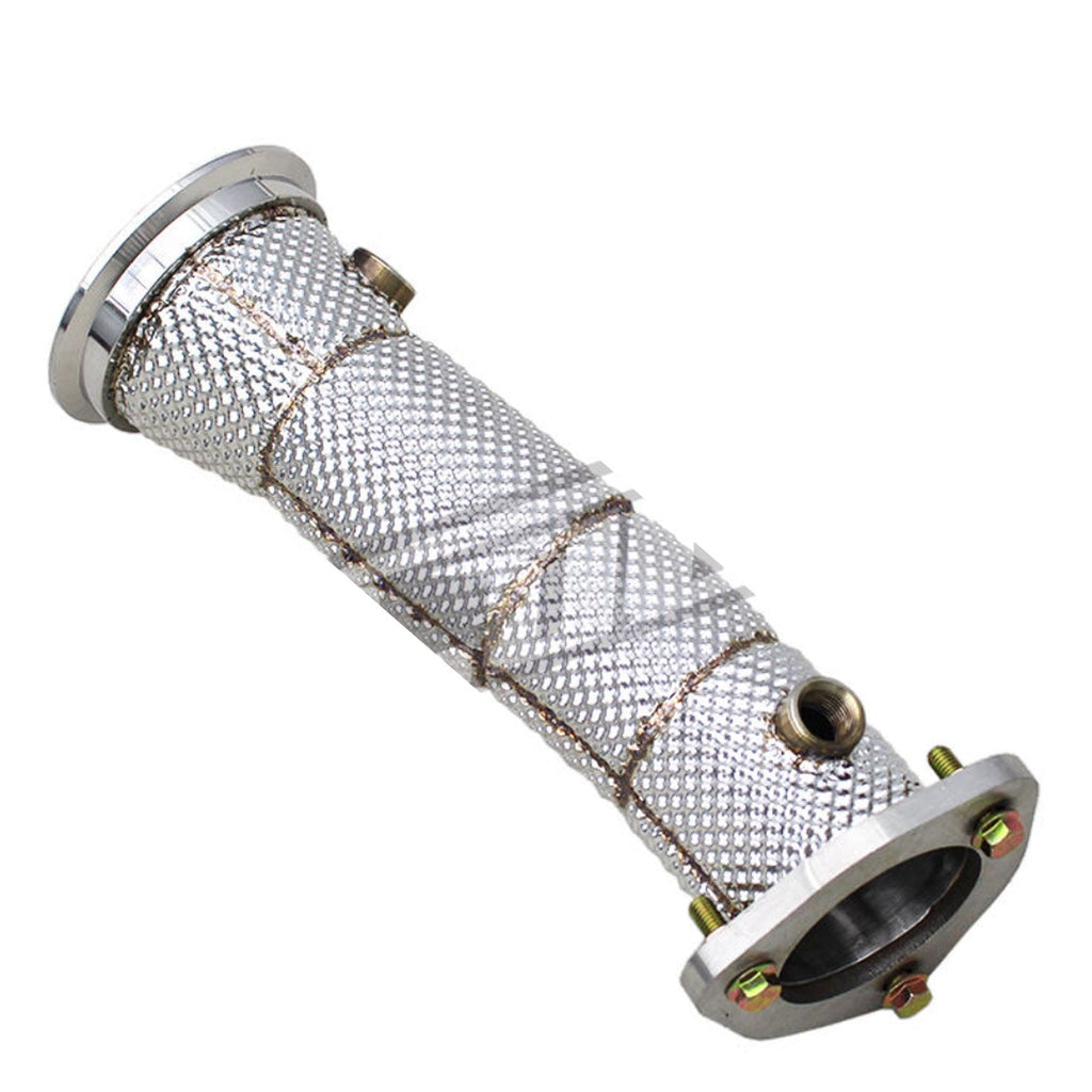 Single Catless High Flow Stainless Exhaust Downpipe for A4 A5 Q5 B9.5 2.0T - Bull Boost Performance