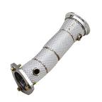 Single Catless High Flow Stainless Exhaust Downpipe for A4 A5 Q5 B9.5 2.0T - Bull Boost Performance