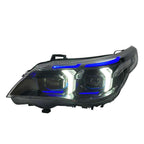 Snake Eyes Dual Color LED Headlights Assembly for BMW 5 Series E60 (2003–2010)
