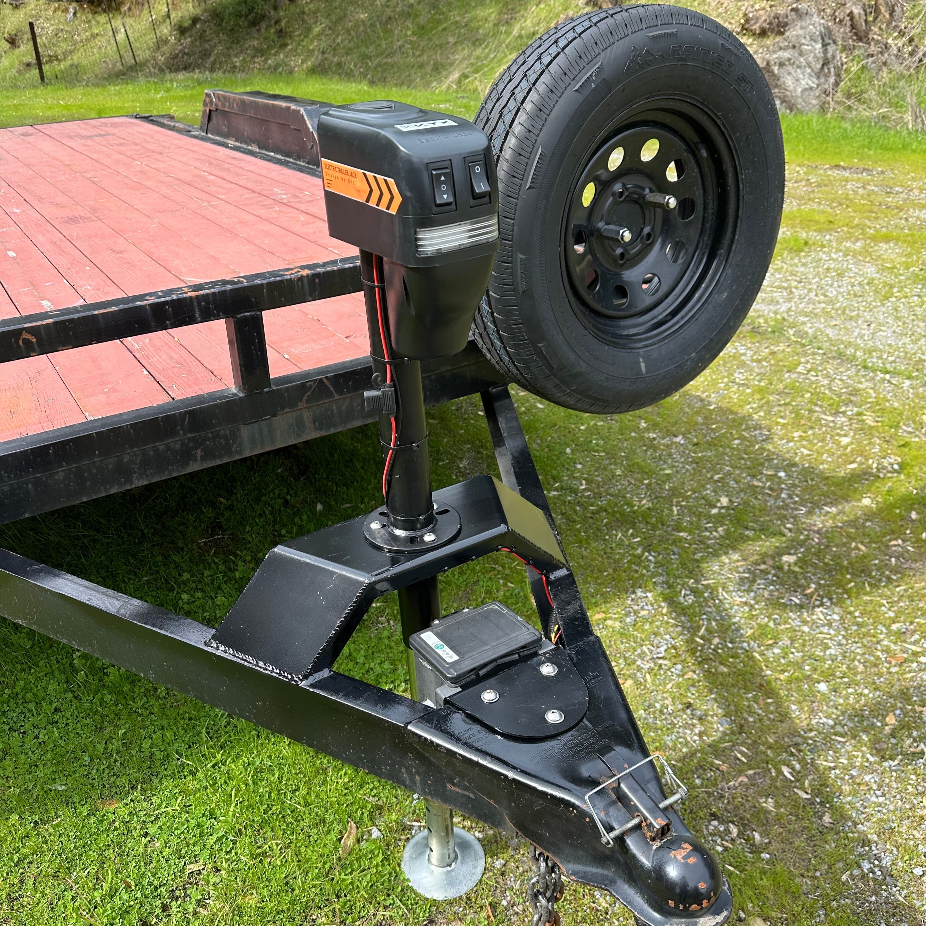 Trailer Tongue Jack Heavy Duty Relocation Mount By Gatekeeper Off-Road