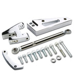 55-68 Chevrolet SBC Short Water Pump Alternator Bracket Set - Aluminum