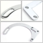 1955-1968 Chevrolet SBC Low Mount Alternator Bracket Set - Chrome