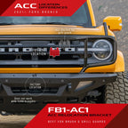 2021+ Ford Bronco ACC Relocation Bracket for Brush & Grill Guards - Turn Offroad