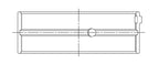 ACL Acura D16A1 / 97-01 Honda H22A4 / 98+ F23A 0.25mm Oversized High Performance Main Bearing Set