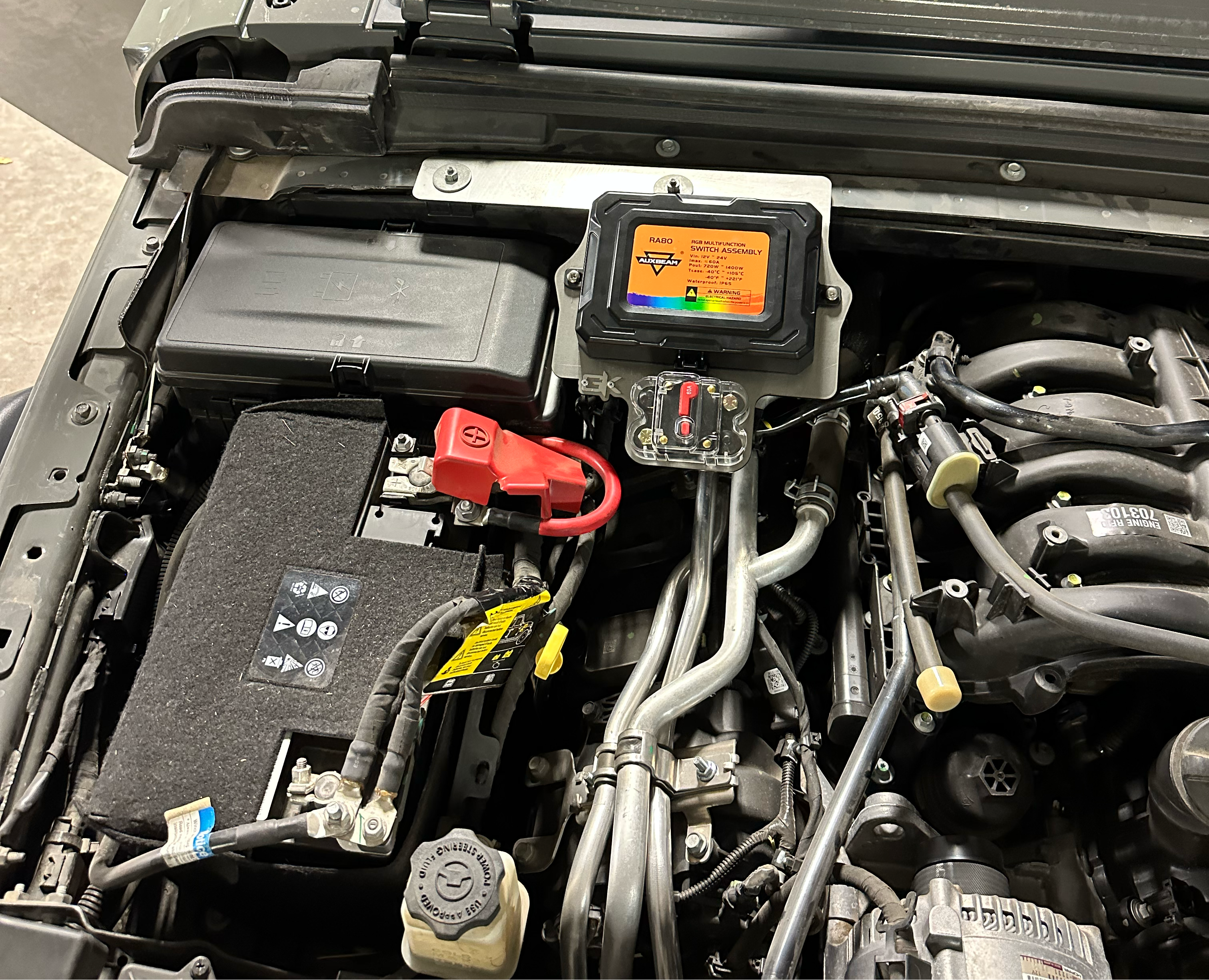 2018+ Jeep JL JT Auxbeam Control Box Mount for Wrangler Gladiator By Gatekeeper Off-Road
