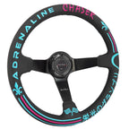 350mm Steering Wheel + Short Hub Adapter Kit For Mazda Miata RX-7 RX-8 MX-3 MX-6 - Bull Boost Performance