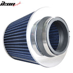 Universal Fit 3.5 Inch Race Performance Cold Air Intake Filter Blue