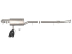 AFE 23-24 L4 GM Colorado/Canyon Rebel Series 3 IN 304 Stainless Steel Cat-Back System w/Black Tip