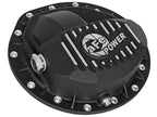 AFE Rear Differential Cover Black w/Machined Fins Nissan Titan XD 16-19 - w/Oil