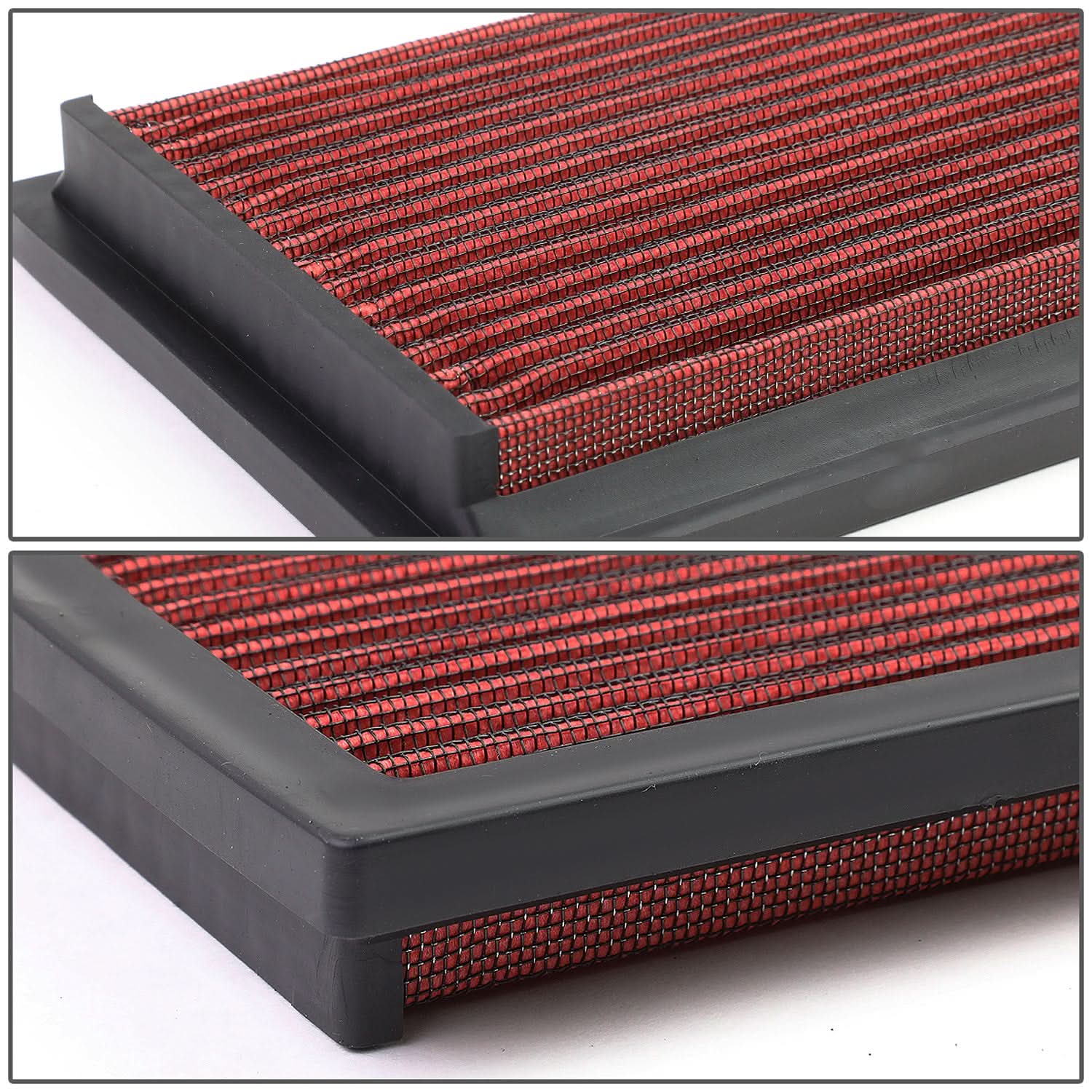 86-97 Jeep Cherokee Wrangler Comanche Engine Air Filter - Red