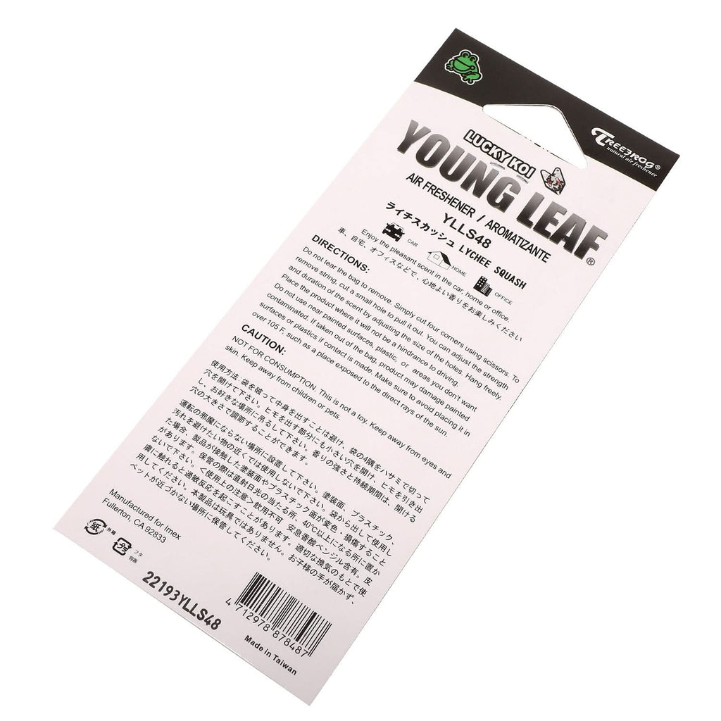 Young Leaf Lucky Koi Lychee Squash Paper Hanging Air Freshener